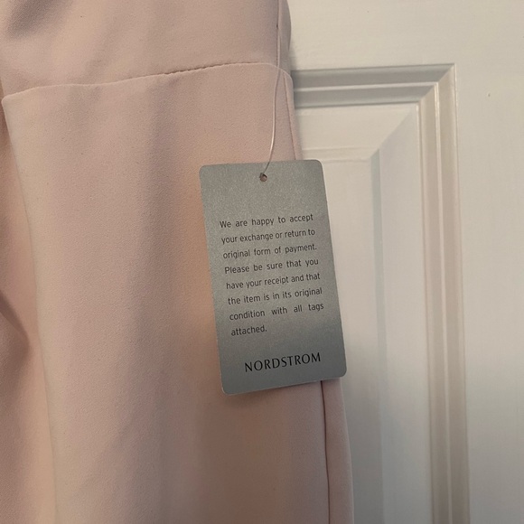 NEW HARLYN Anthropologie PALE PINK Twist Detail SLEEVELESS Evening Dress GOWN S - Picture 5 of 10